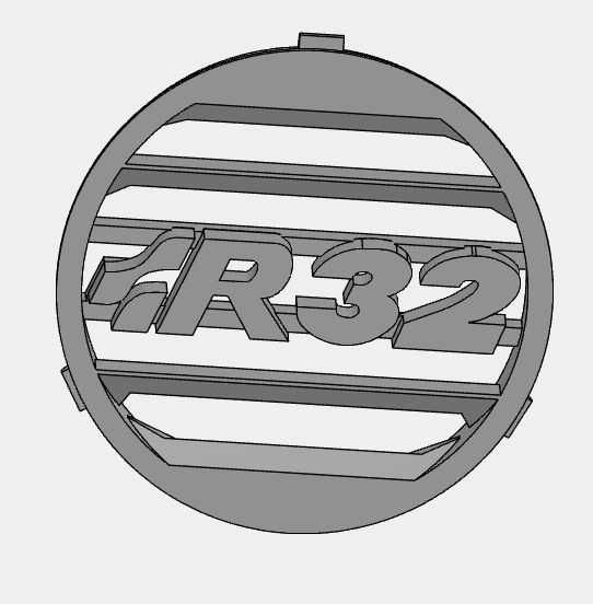 VW Golf 4 R32 - решетка за парно 3D