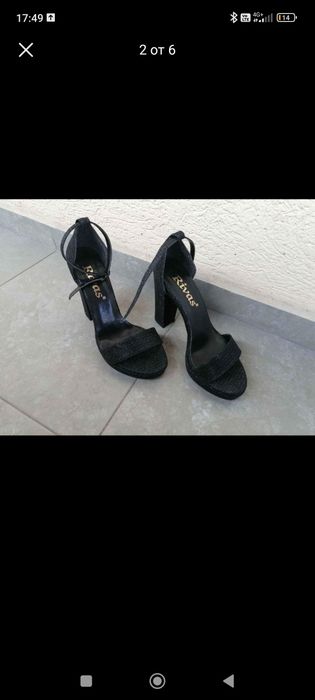 Летни обувки на ток