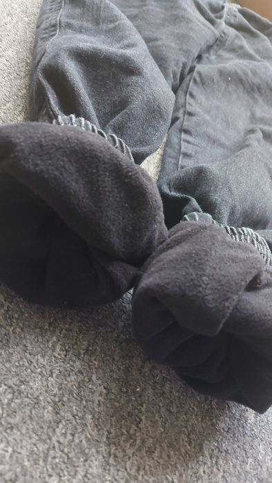 Топъл ватиран дънков панталон 140см