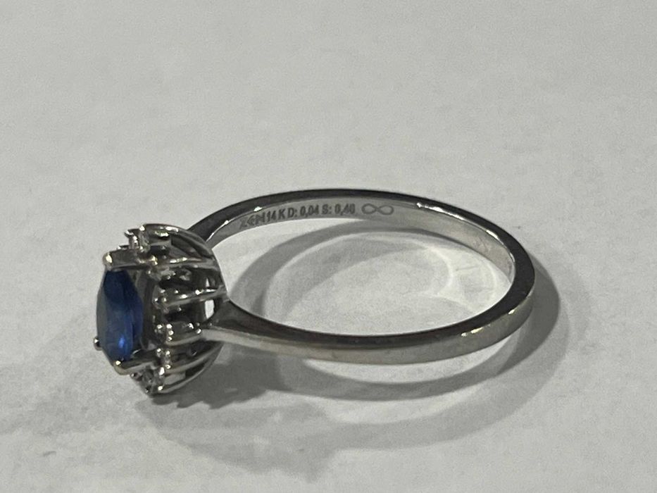 Златен пръстен ZEN Сапфир