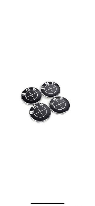 Capace roti jante negre BMW 68mm  1 3 5 7 E46 E90 E60 X1 X3 X5 X6