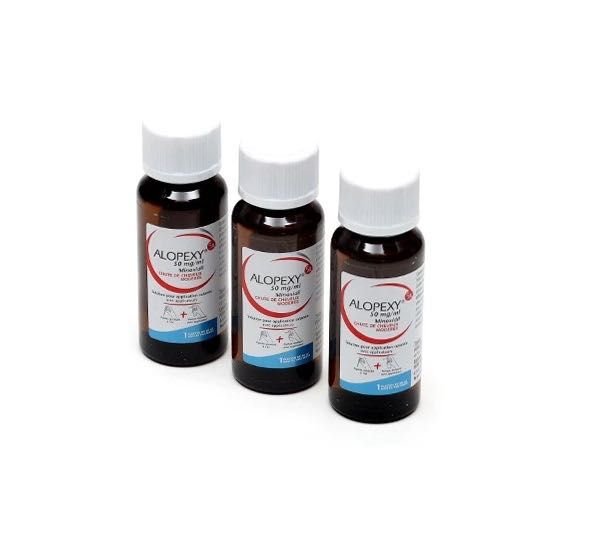 Alopexy - Minoxidil 5% - 3 x 60 ml - 3 flacoane - 160 ron/cutie