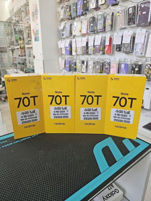 Realme Note 70T, 4/128 GB, Sigilat, Garanție