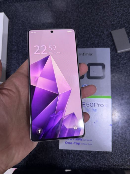 infinix not 50 pro pamit 12.256g holati yengidek karopka dak bor