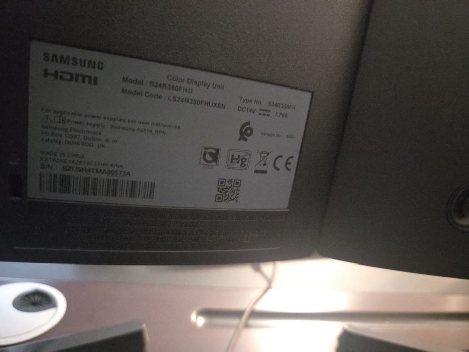 Monitor Samsung S24R350FHU – 24” IPS, Full HD, 75Hz