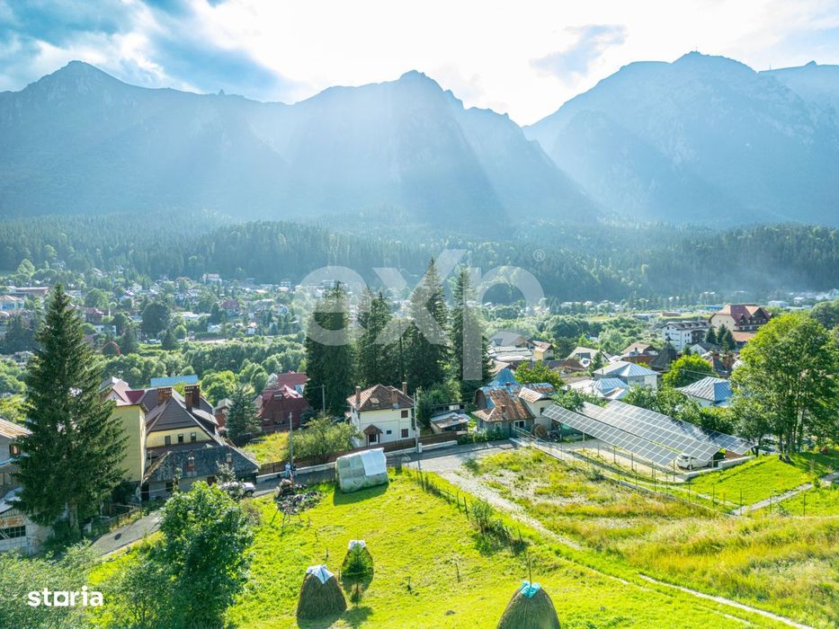 Teren 825 mp intravilan in Busteni cu vedere panoramica catre Muntii B