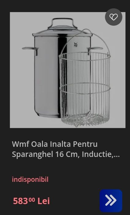 Oala WMF pentru paste , sparanghel , legume 
- are un