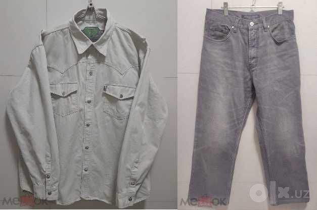 Guess Джинсоваяне Рубашка XL / Guess Джинсы W32 Винтаж.