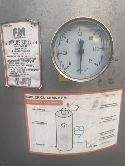 Boiler lemne si electric