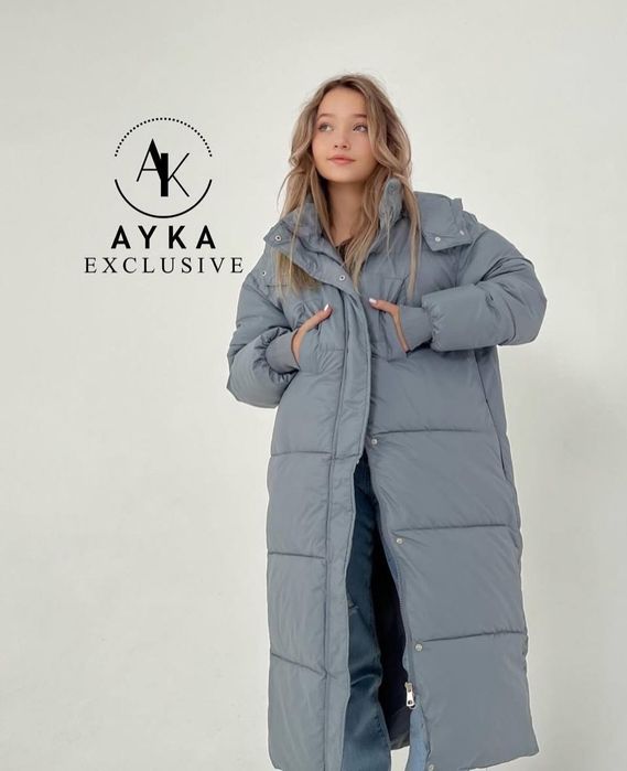 Пуховик оверсайз зима