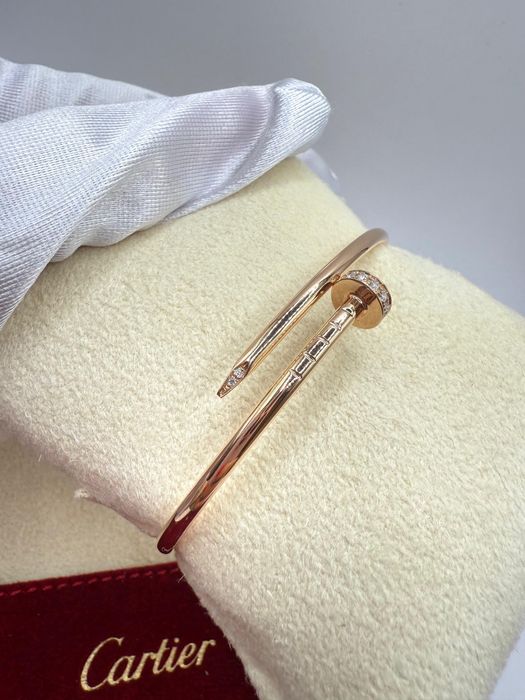 Cartier JUSTE UN CLOU 18K Rose Gold Diamond