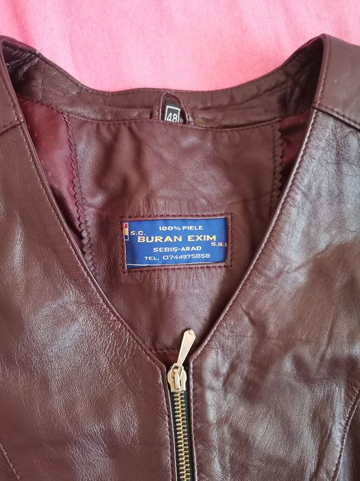 Vesta dama piele naturala