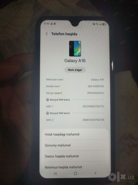Samsung A16 shkalat