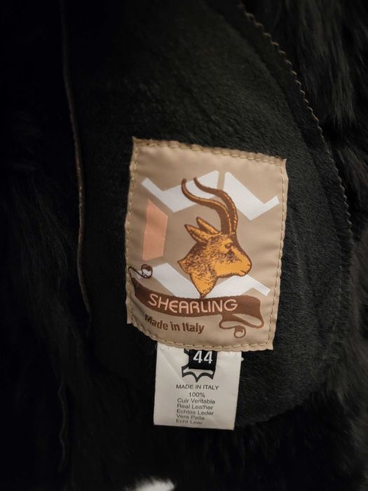 Cojoc piele femei Shearling,ca NOU! Nr 44,Made in Italy