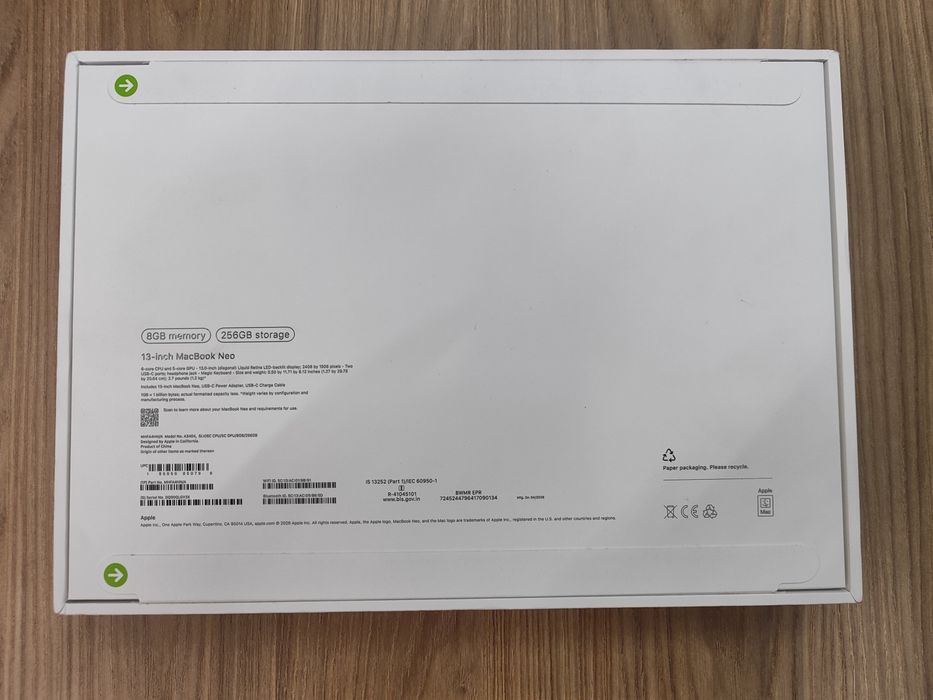 Macbook Neo 13 8/256