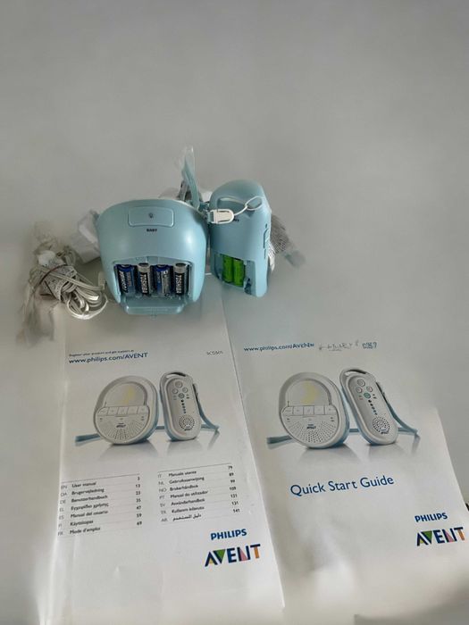 Бебефон Philips Avent SCD505 DECT – работещ, със зарядни и инструкции