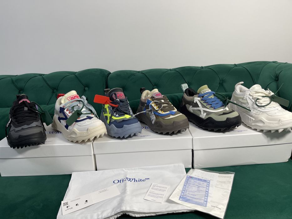 Adidasi Off White ODSY piele naturala Premium Full Box colectie noua
