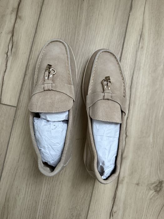 Mocasini piele intoarsa Loro Piana 35