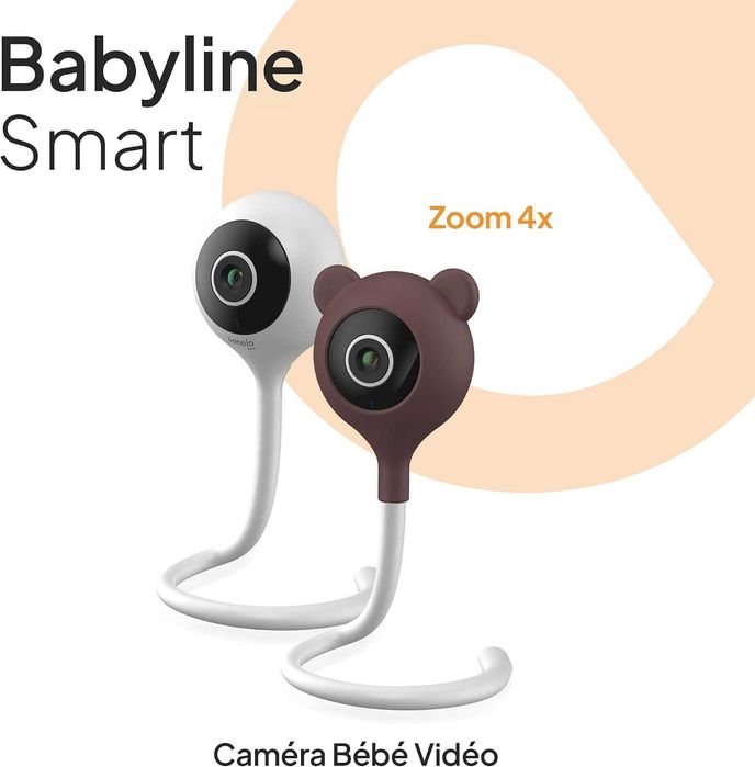 LIONELO Babyline Smart – Wi-Fi бебефон с камера, мобилно приложение, детекция на движение и звук, нощно виждане и двупосочно аудио