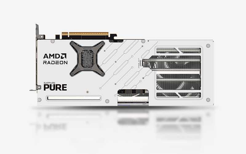 ; Видеокарта SAPPHIRE Pure AMD RADEON RX9070 16Gb white