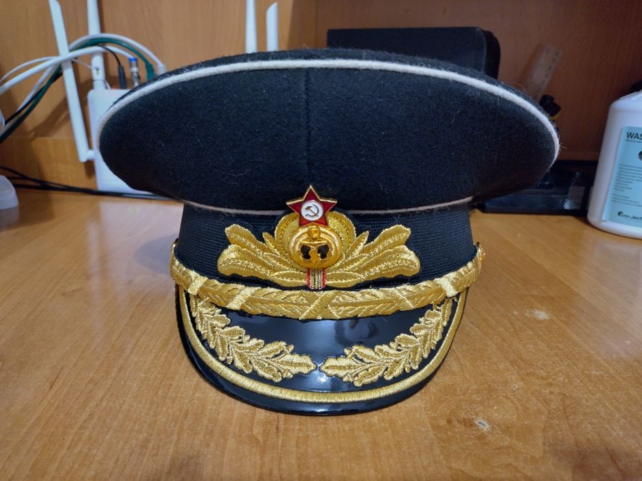 Chipiu Cascheta Casca Militara Amiral Comunista Sovietica  1991 6
