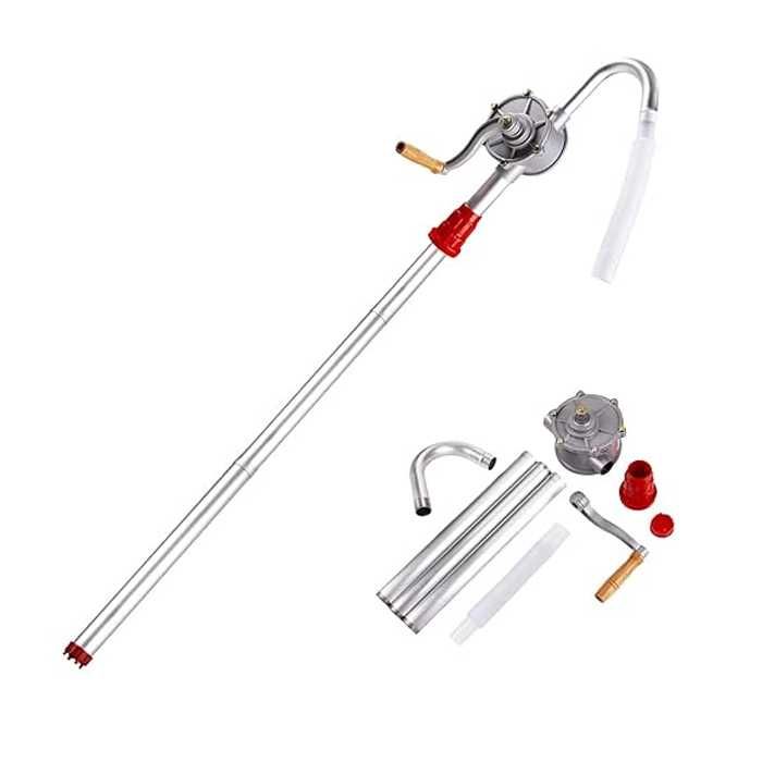 Алуминиева ръчна помпа за източване на масло и дизел от варели