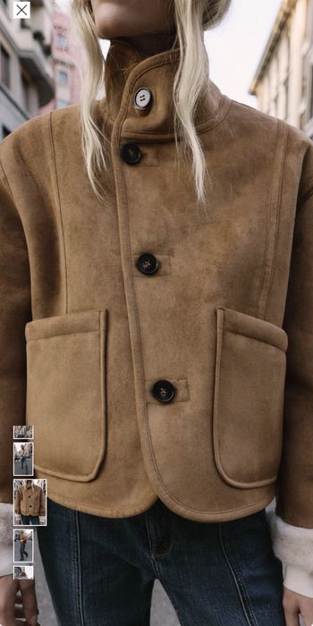 Двулицево палто Zara