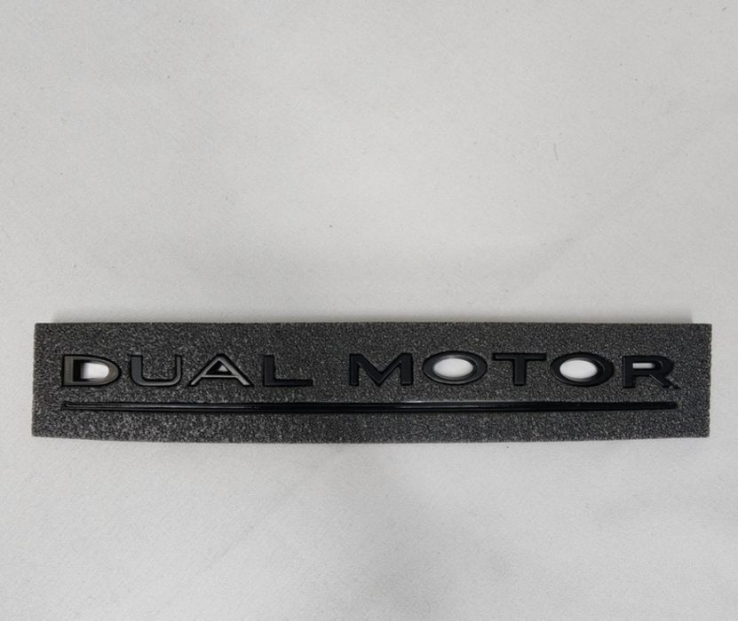 Стикери за Тесла Dual Motor / Dual Motor емблема за Тесла / Dual Motor