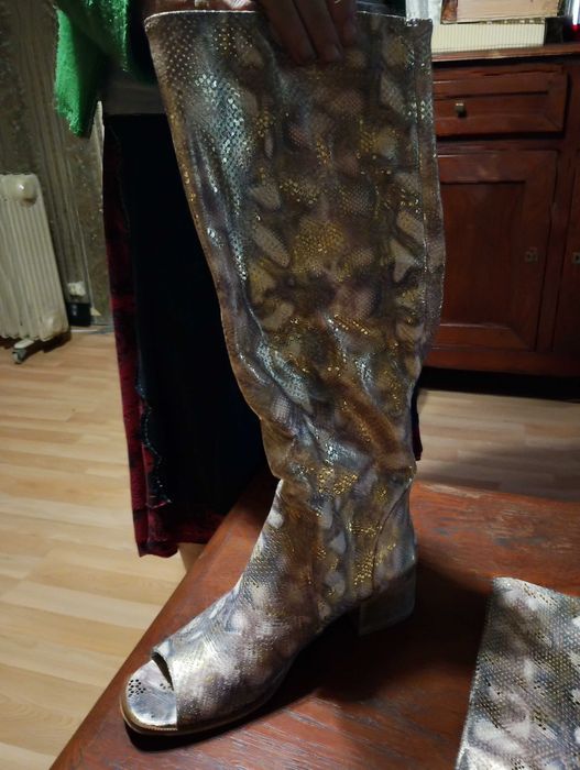 Летни ботуши естествена кожа