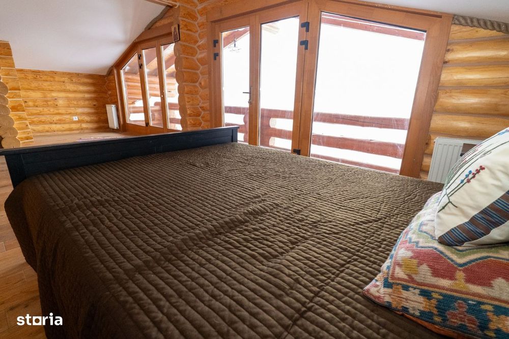 Casă premium din buștean,construită cu responsabilitate – 980 mp teren