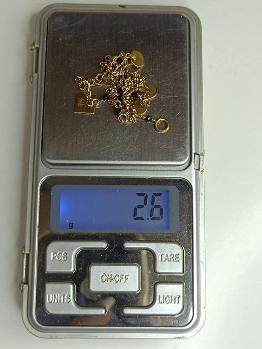 Colier din otel inoxidabil, placat cu aur,  Zag Bijoux