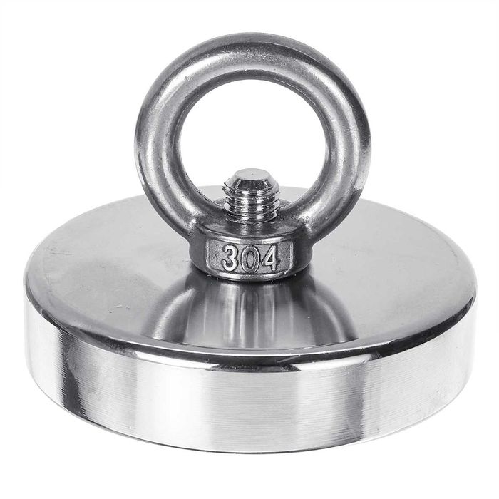 80mm 280кг. МАГНИТ с халка за магнитен риболов