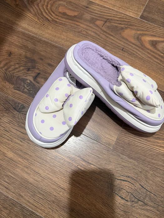 papuci de casa mov si confortabili