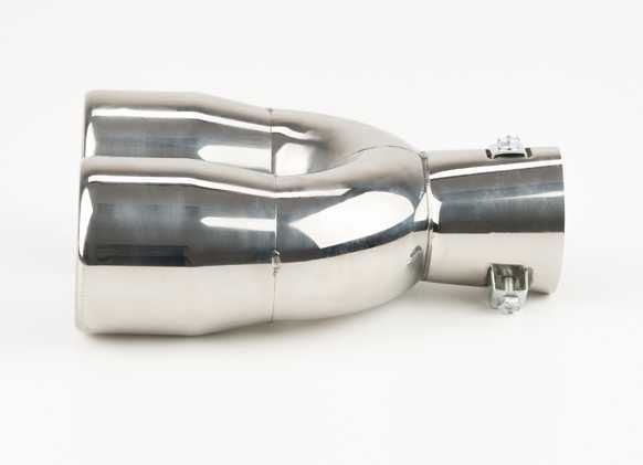 Накрайник за ауспух, двоен, неръждаема стомана