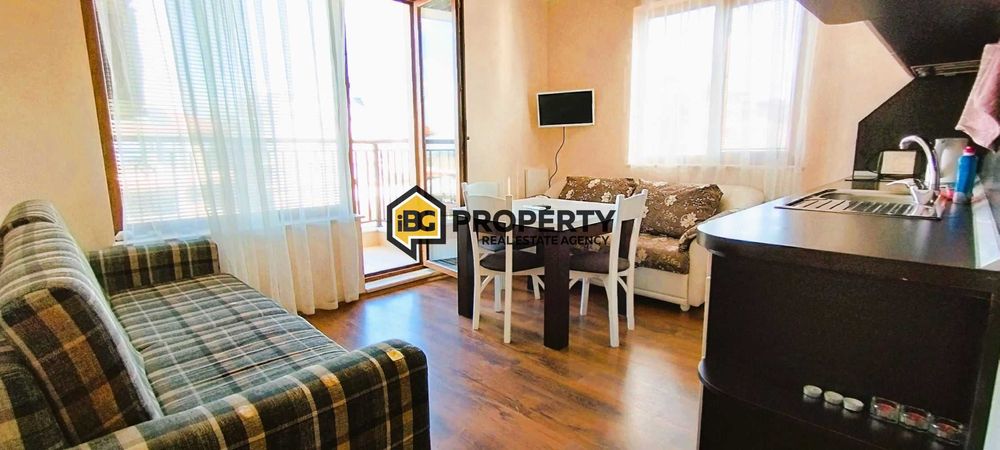 Двустаен апартамент с ниска такса поддръжка на 150 м. от плажа