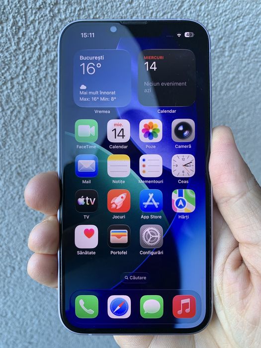 iPhone 14 5G 128 Purple Limited Edition Mov ca Nou Sanatate Baterie 100% Raritate