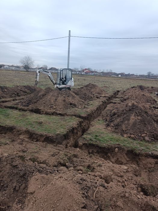 Miniexcavator nisip pământ etc