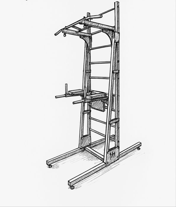 Тренажёр турник брусья пресс
