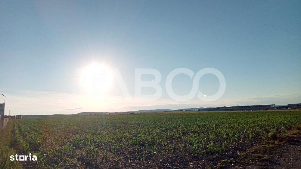 Teren intravilan 2 ha deschidere drum zona Industriala Vest Sibiu