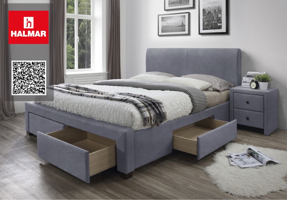 Тапицирано легло Modena 3 Гълъбово Сиво