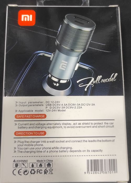 Авто головка адаптер бистро зарядка универсальный typ-c usb янги (новы