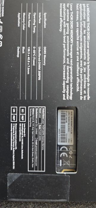 Memorie RAM Lexar Thor Kit 32GB DDR5 6000 MHz Cl36 Amd Expo Intel Xmp