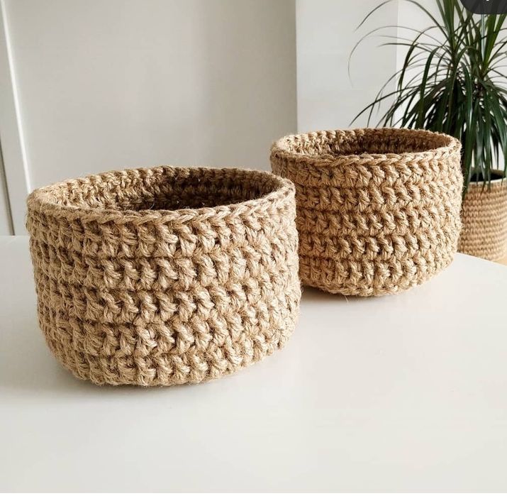 Корзина из джута