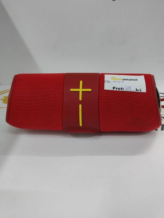 Boxa Portabila Bluetooth, Rezistenta la Apa IPX6, RGB, Rosu, -N-