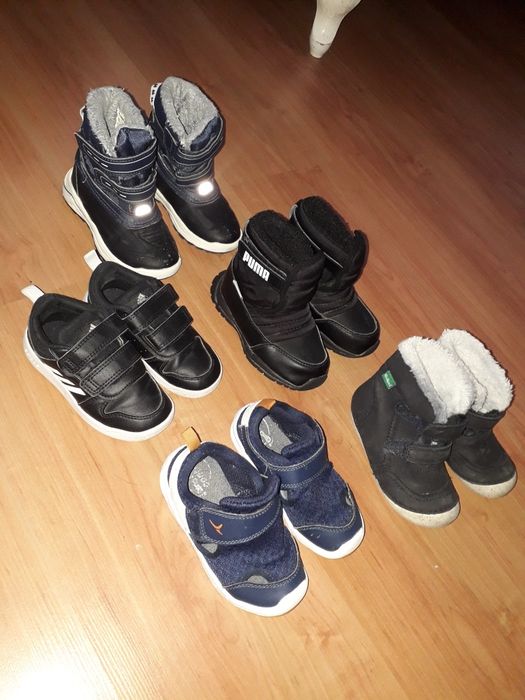 Зимни ботушки и маратонки