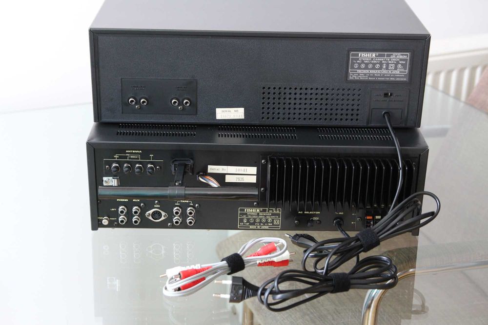 Sistem audio format din Fisher RS-3030 receiver si CR-4120M casetofon deck complet revizuite.