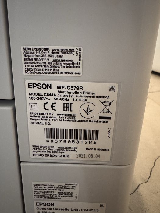 Vand Multifunctional EPSON WORK FORCE PRO WF-C579R