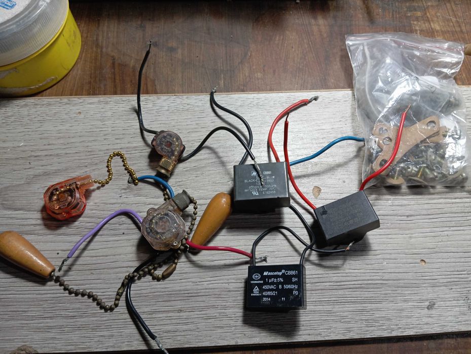 Таванен полюлей - вентилатор - части