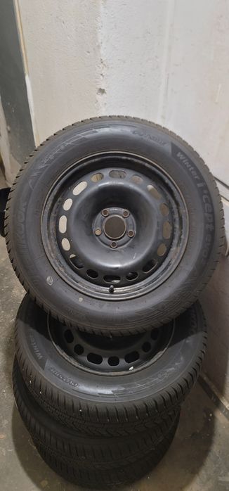 Set 4 Jante otel R16" Originale Citroen C5 / Peugeot 508 /407/ 607, 5x108 + 4 anvelope iarna forte bune
