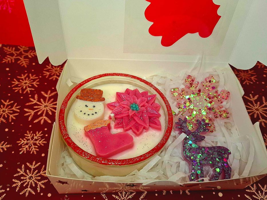 Празнични свещи от соев восък